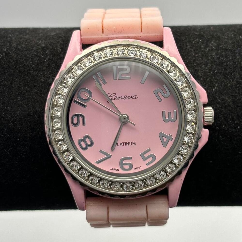 Silver & Pink Men's Watch